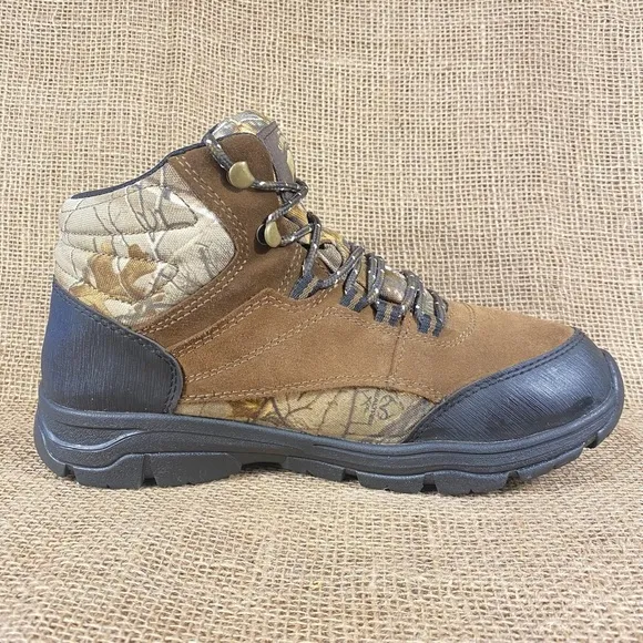 camouflage leather waterproof hunting boots hiking mens size 9