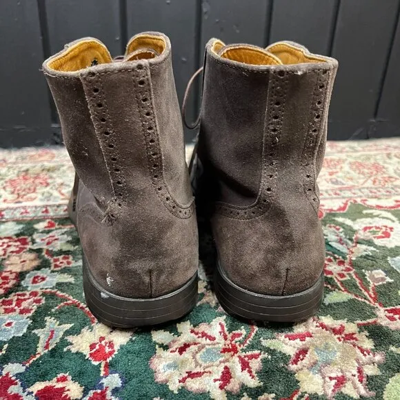 Camper Mens Brown Suede Wingtip Ankle Boots 46