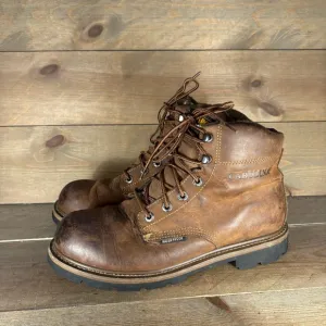 carolina dormer mens size 10.5 shoes brown leather waterproof work boots