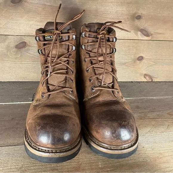 carolina dormer mens size 10.5 shoes brown leather waterproof work boots