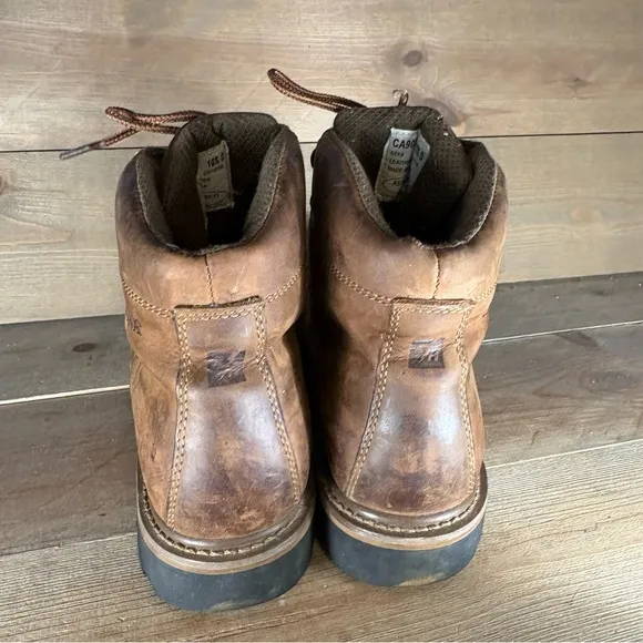 carolina dormer mens size 10.5 shoes brown leather waterproof work boots