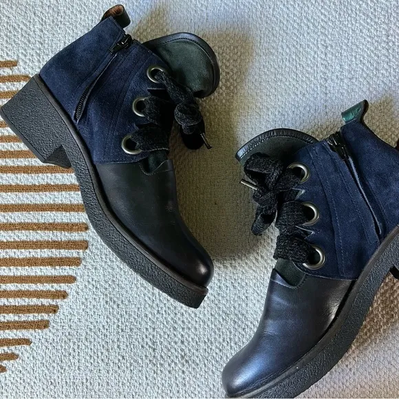 Casta larga ankle boots size 38 blue black