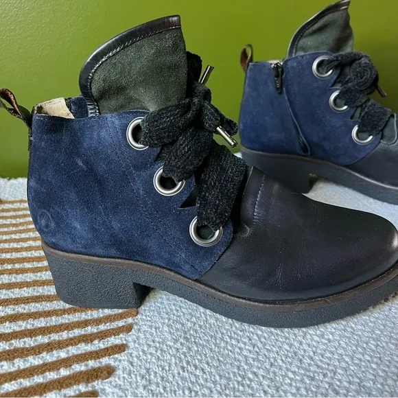 Casta larga ankle boots size 38 blue black
