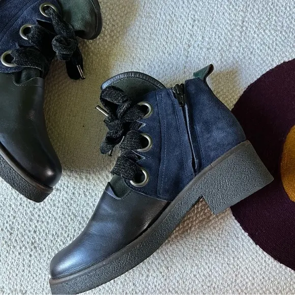 Casta larga ankle boots size 38 blue black
