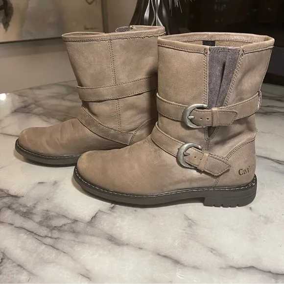 Caterpillar CAT Footwear Realist Strap Women's Motorcycle Boots Size 7 Wide