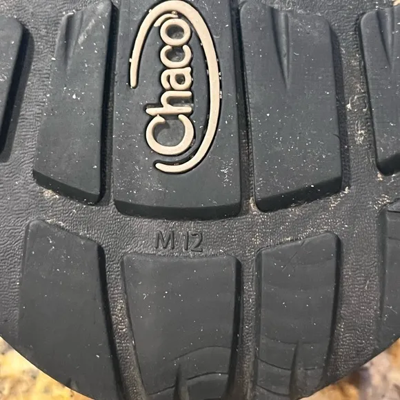 CHACO Men's Classic Black Toe Loop Sandals Shoes Hiking Size 12 ZX Eco-tread