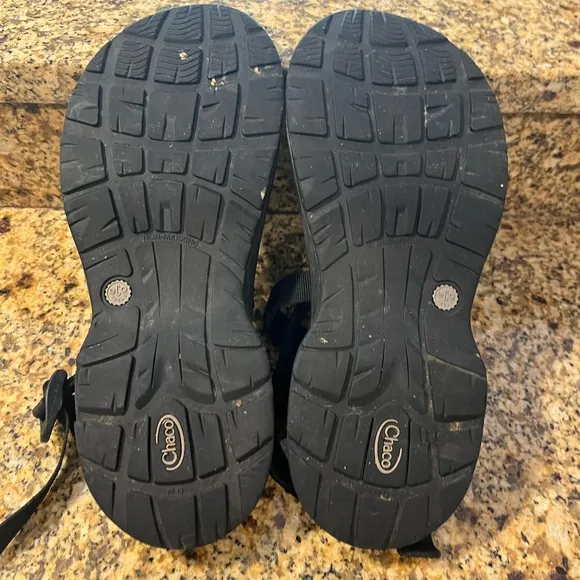 CHACO Men's Classic Black Toe Loop Sandals Shoes Hiking Size 12 ZX Eco-tread