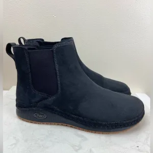 Chaco Paonia Suede Chelsea Boots Pull On Black - Women's