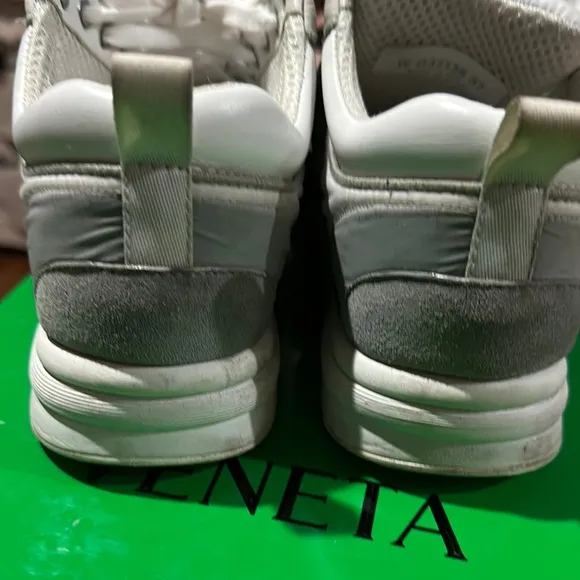 CHANEL White and Black Athletic Shoes