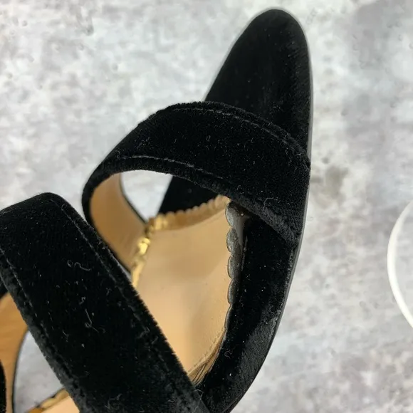 Charlotte Olympia Christie Velvet Sandals Heels