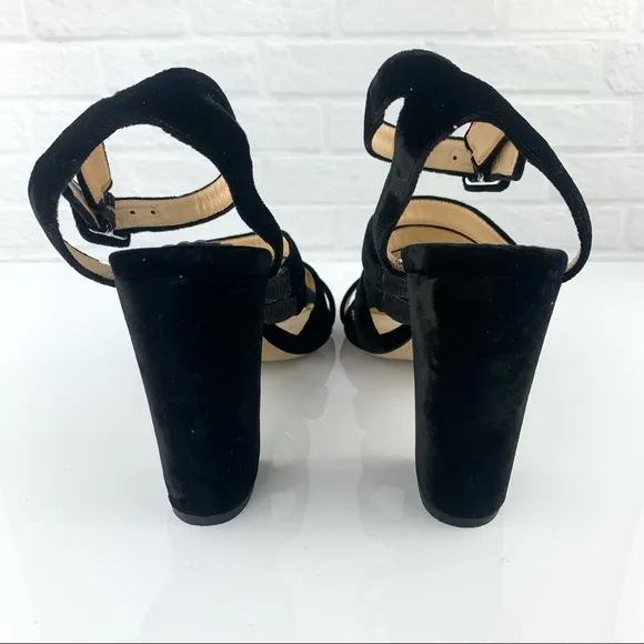 Charlotte Olympia Christie Velvet Sandals Heels