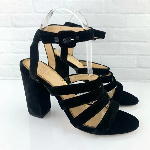 Charlotte Olympia Christie Velvet Sandals Heels