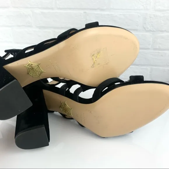 Charlotte Olympia Christie Velvet Sandals Heels