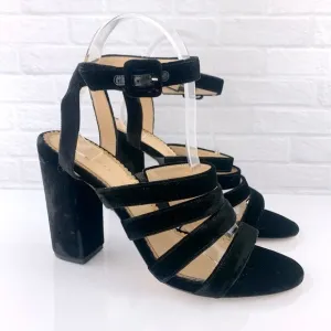 Charlotte Olympia Christie Velvet Sandals Heels