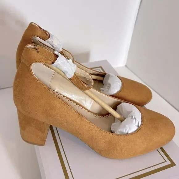 Charter Club Francina Dress Pumps, heels Women's Shoes, 8.5 M camel new