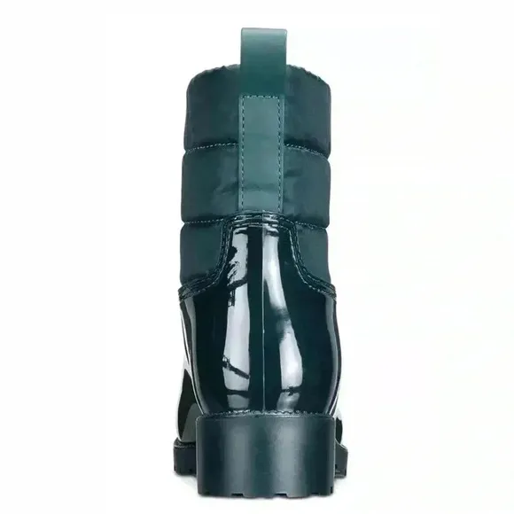 Charter Club Trudyy Green Puffer Rain Boots Size 6M