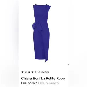 CHIARA BONI La PETITE ROBE  Exquisite faux-wrap dress.Elegant &amp;beautiful color