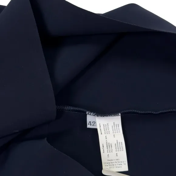 Chiara Boni La Petite Robe Midi Dress 42 - US 6 Sleeveless Pullover Midnight Blu