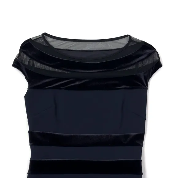 Chiara Boni La Petite Robe Midi Dress 42 - US 6 Sleeveless Pullover Midnight Blu