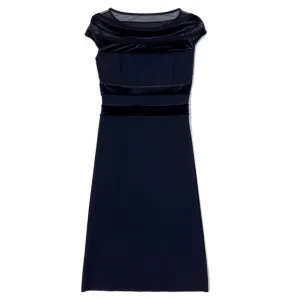 Chiara Boni La Petite Robe Midi Dress 42 - US 6 Sleeveless Pullover Midnight Blu