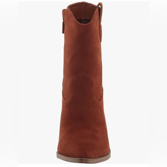 Chic Brown Suede Ankle Boots size 9/10
