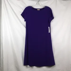 Chicos Boat Neck Knee Dress Regal Plum Size 0 (4) NEW With Tags