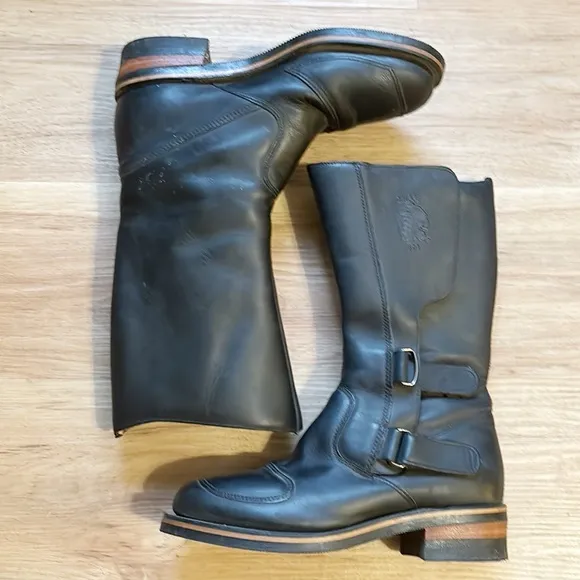 Chippewa Odesa Rally Motorcycle Boots Leather Moto