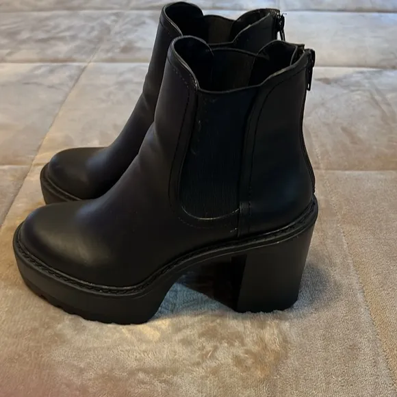 Chunky Heel Ankle Boots