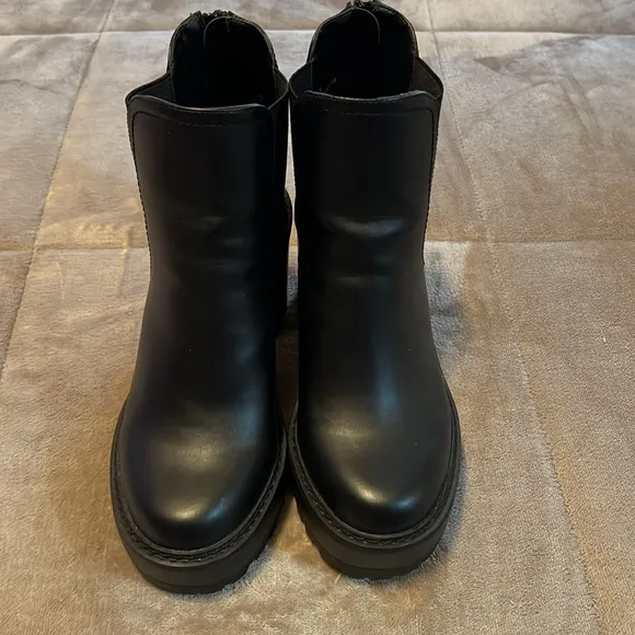 Chunky Heel Ankle Boots