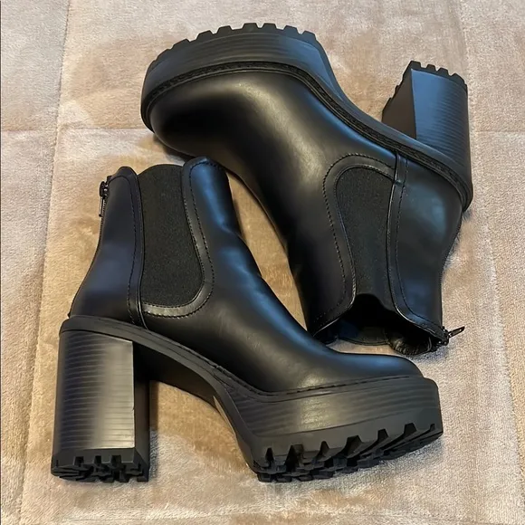 Chunky Heel Ankle Boots