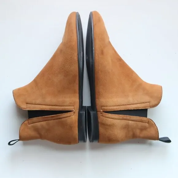 Churc's Tan Suede Leather Chelsea Ankle Boots Booties Luxury Designer Italian 5