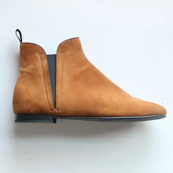 Churc's Tan Suede Leather Chelsea Ankle Boots Booties Luxury Designer Italian 5
