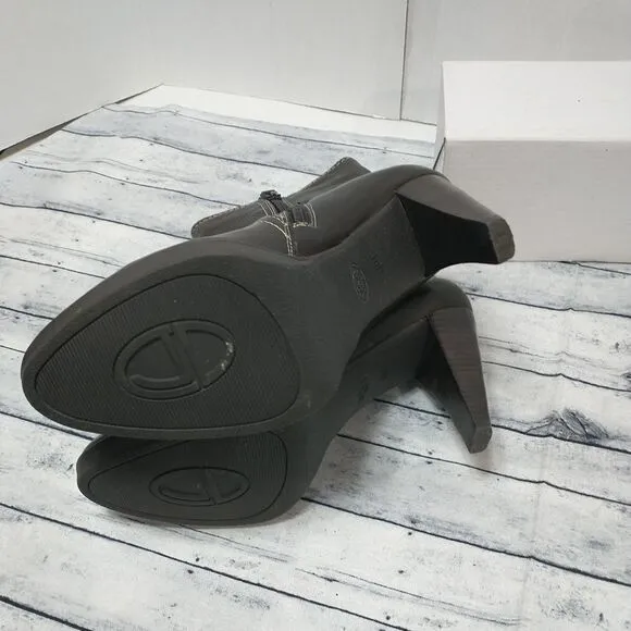 Circa Joan David CJ Masey Brown Leather Womens Ankle Boots Heeled US Size 7.5M