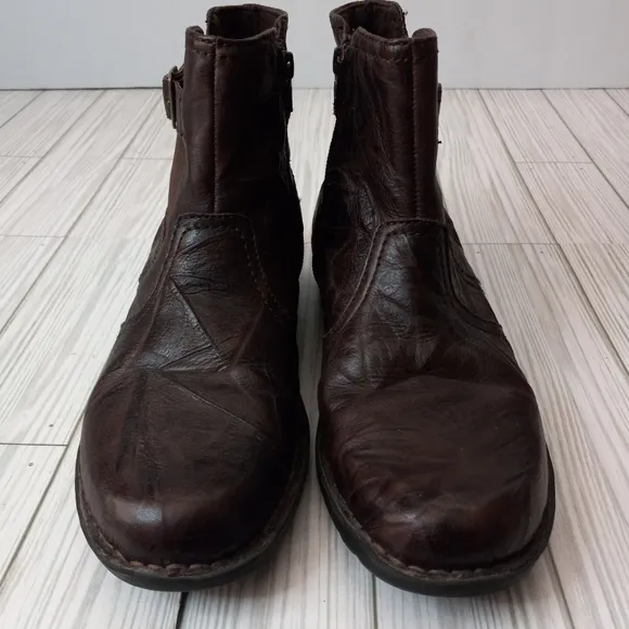 Clarks Bendables Leather Ankle Boots