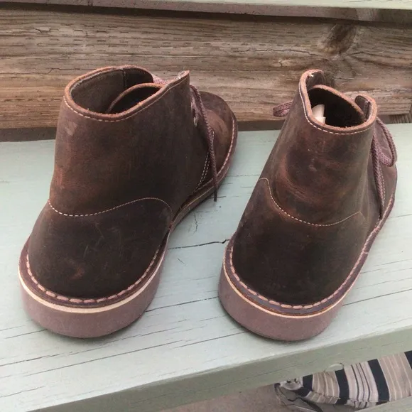 Clarks Bushacre Beeswax Brown Leather Boots