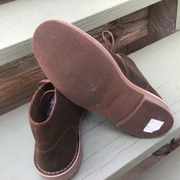Clarks Bushacre Beeswax Brown Leather Boots