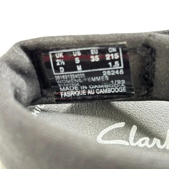 Clarks Cloudsteppers Arla Nicole Sandal Black Womens Sz 5 Slingback Comfort Shoe