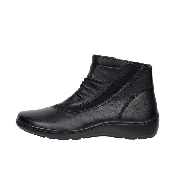 Clarks Collection Women’s Cora Derby Black Leather 9 Ankle Boots Ultimate shoes