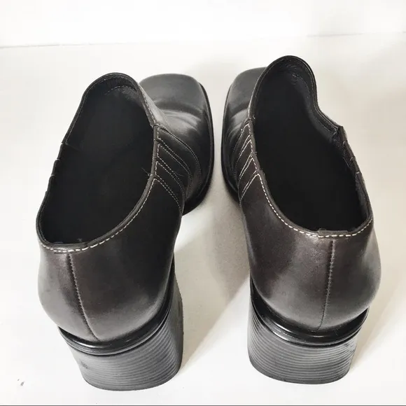 Clarks Dark Brown Leather Ankle Boots Booties