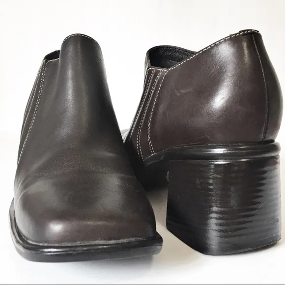 Clarks Dark Brown Leather Ankle Boots Booties