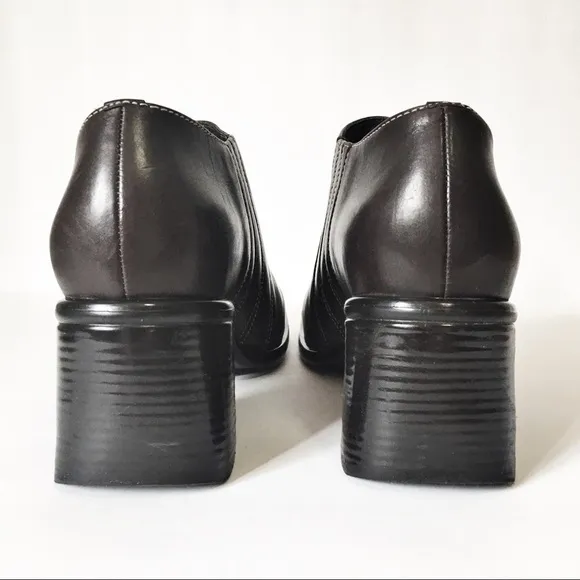 Clarks Dark Brown Leather Ankle Boots Booties