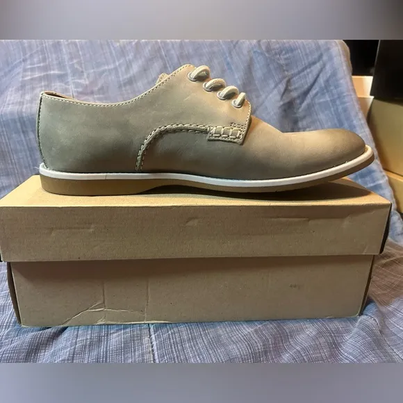 Clarks Farli Walk Lace Up Tan Leather Oxford Shoes