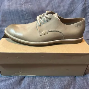 Clarks Farli Walk Lace Up Tan Leather Oxford Shoes