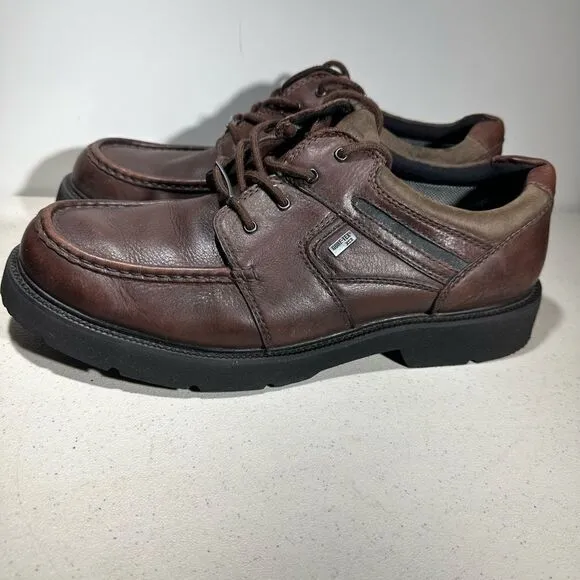 Clarks Gore-Tex XCR Oxford Brown Leather Shoes Men’s 13M 36503 Waterproof