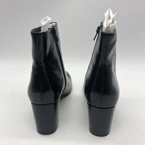 Clarks Womens Chantelle Stone Zipper Ankle Boots Black Size 9 M