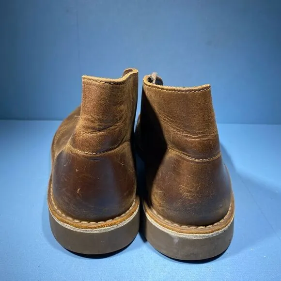 Clarks Bushacre Chukka Ankle Boots Brown Leather Shoes 15522 Size 12 M
