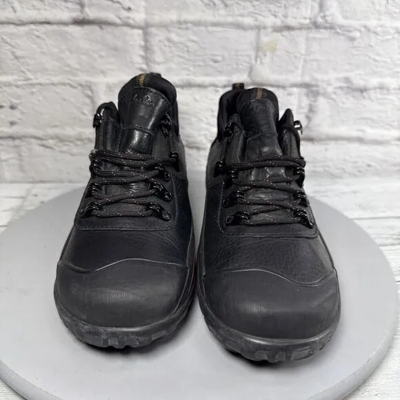 Clark’s muckers waterproof black leather rubber Women Sz 8 muck sneaker shoes