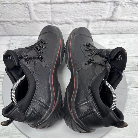 Clark’s muckers waterproof black leather rubber Women Sz 8 muck sneaker shoes