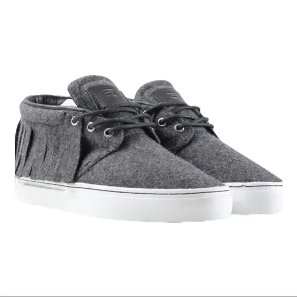 Clear Weather Brand One O One Grey Wool Shoes