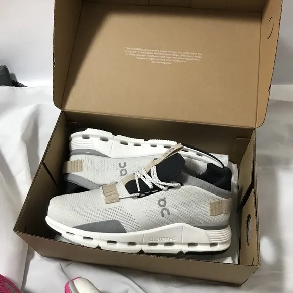 ◽👟Cloudnova Women Shoes White Sand